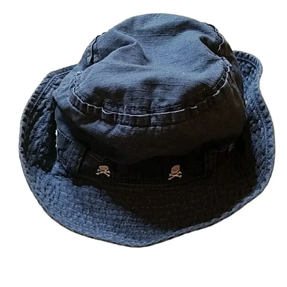 Baby Gap navy hat, chin strap